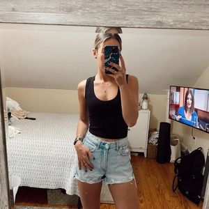 Abercrombie high rise shorts